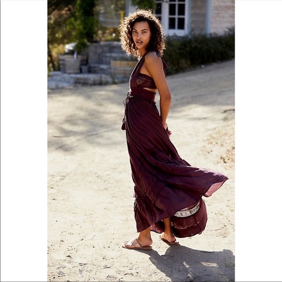 Free People Dresses & Skirts - Free People Endless Summer Collection Santa Maria Prune Maxi Dress